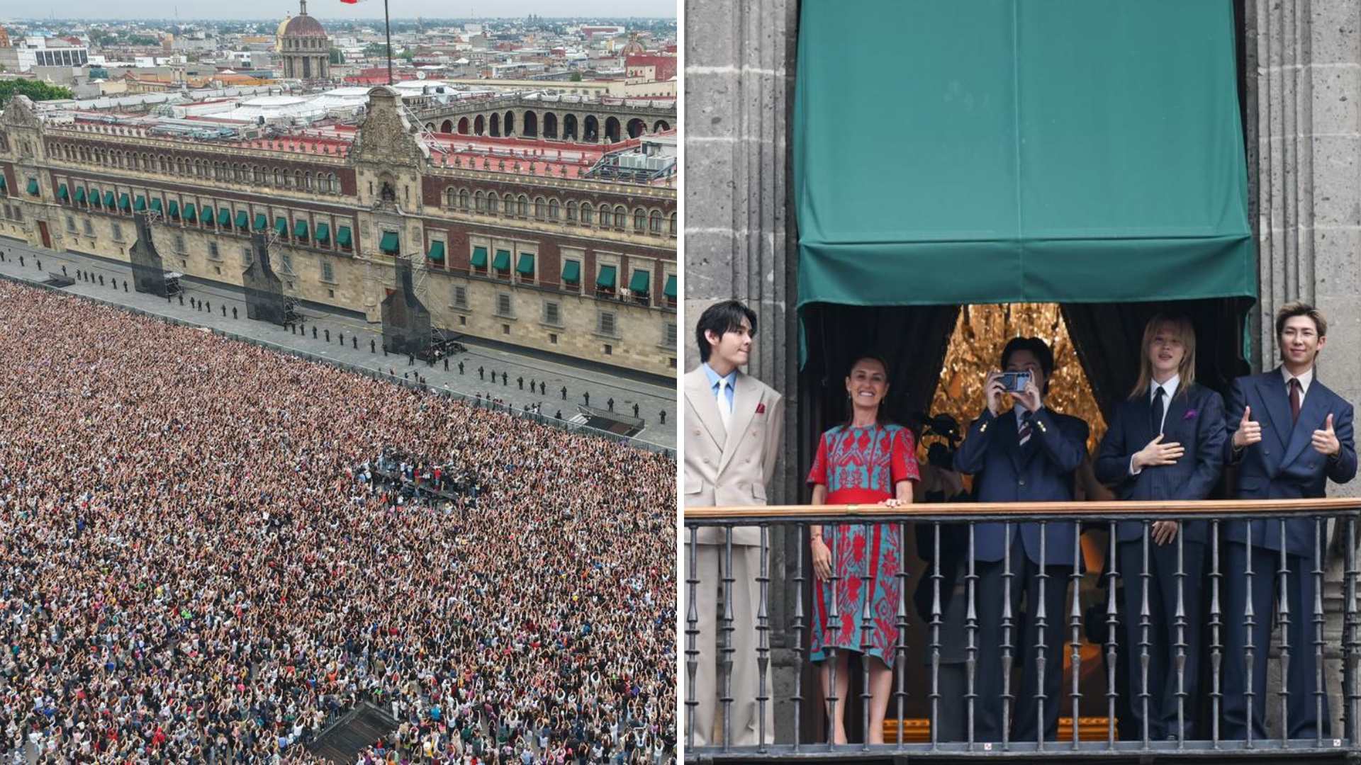 BTS en Palacio Nacional: Así Reaccionaron al Ver 50 Mil Armys en el